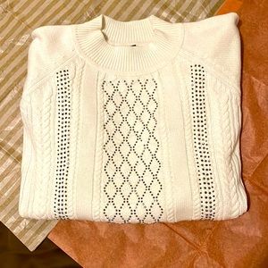 City chic cream sweater M/18 NWT